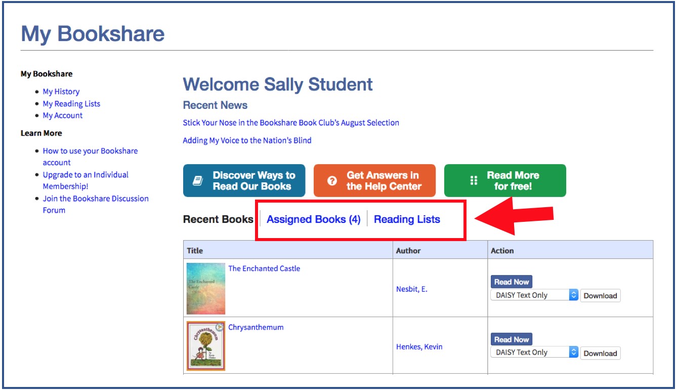 Bookshare membership